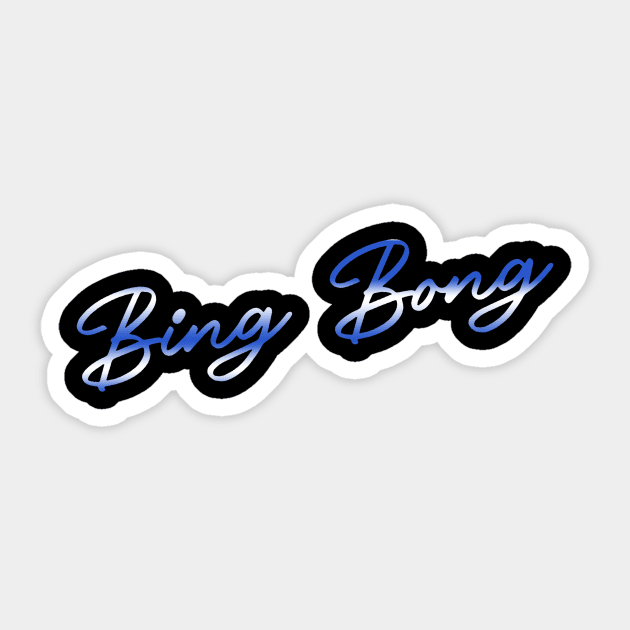 bing bong - TEE TT Sticker by TEE TT